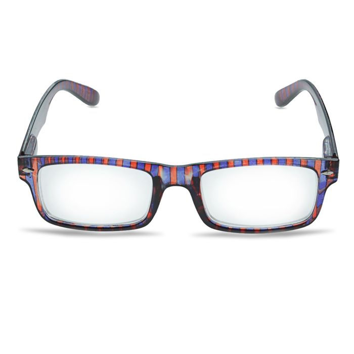 Очки "Прямоугольные" весёлые, оправа пластик, линза пластик, отгибающаяся дужка на пружинке, цвет МИКС -3