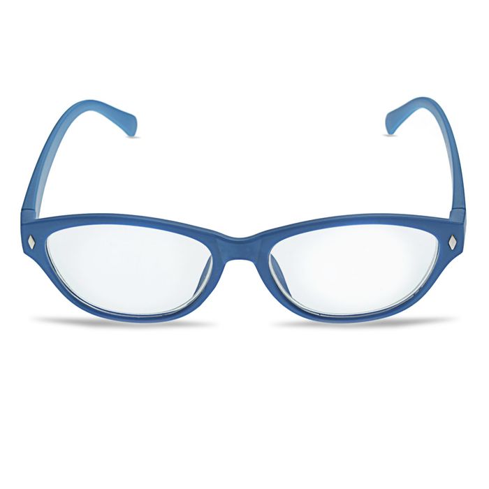 Очки "Овальные" матовые, оправа пластик, линза пластик, неотгибающаяся дужка, цвет МИКС -1,75