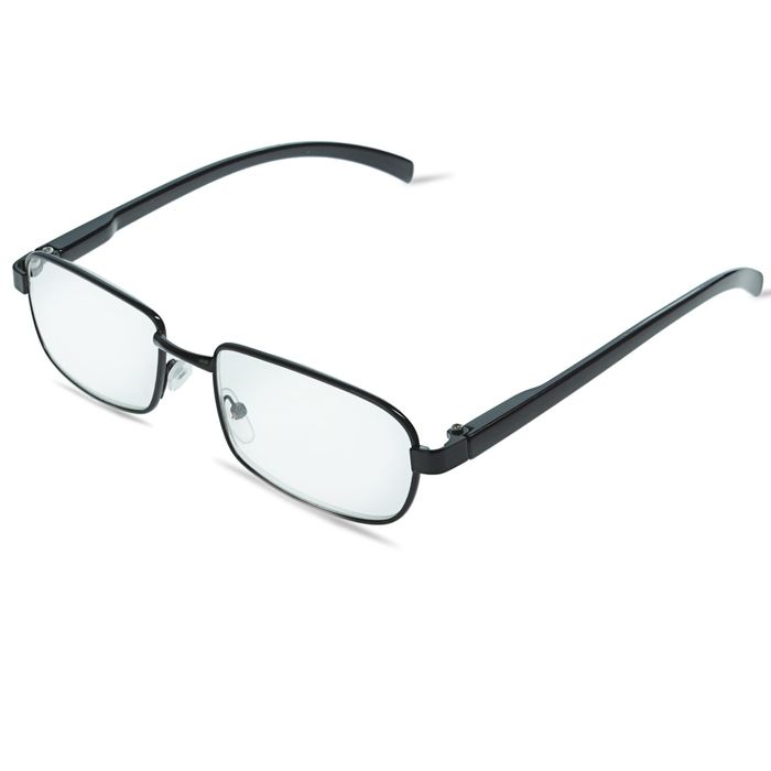 Очки "Прямоугольные" тонкая оправа металл, линза пластик, отгибающаяся дужка, цвет МИКС -1