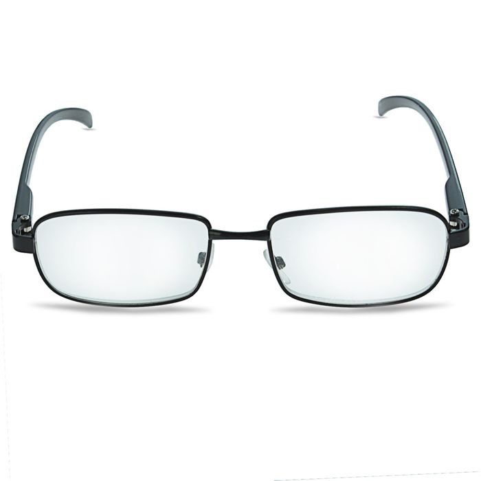 Очки "Прямоугольные" тонкая оправа металл, линза пластик, отгибающаяся дужка, цвет МИКС -2,5