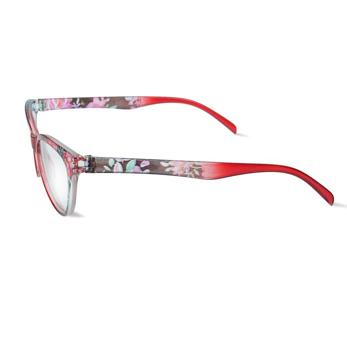 Очки "Кошачий глаз" с внутренним рисунком, оправа и линза пластиковые, неотгибающаяся дужка, цвет МИКС, -3,5