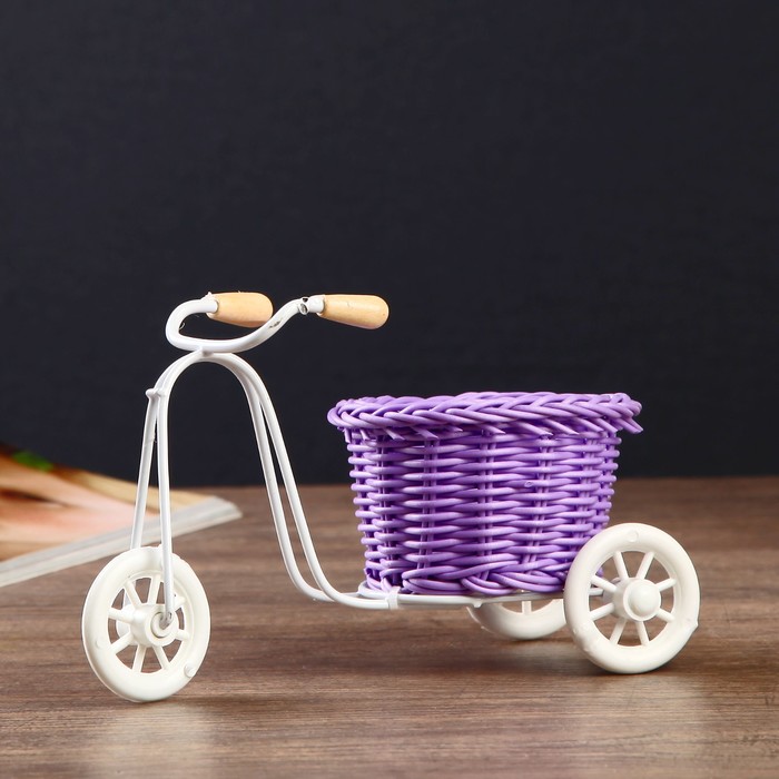 Корзина декоративная "Велосипед старинный" МИКС 10х16х7,5 см