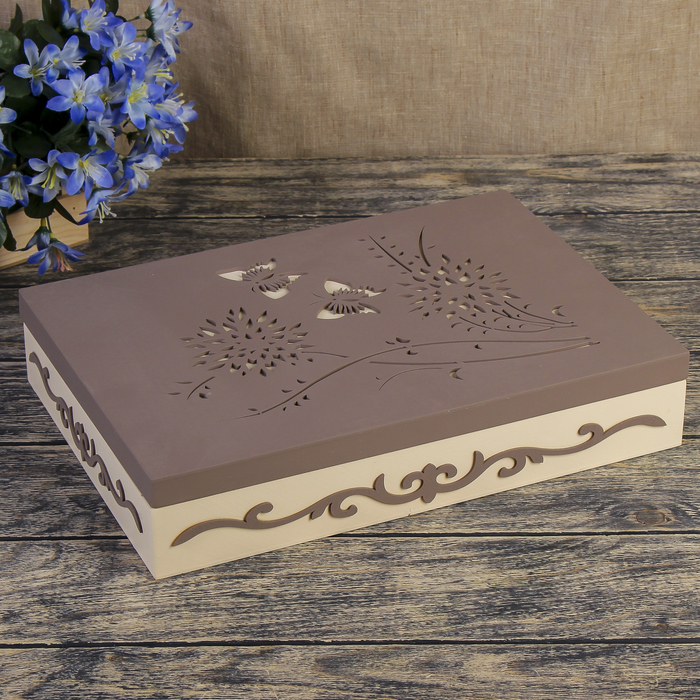 Шкатулка дерево "Летняя пора" 7х25х36 см