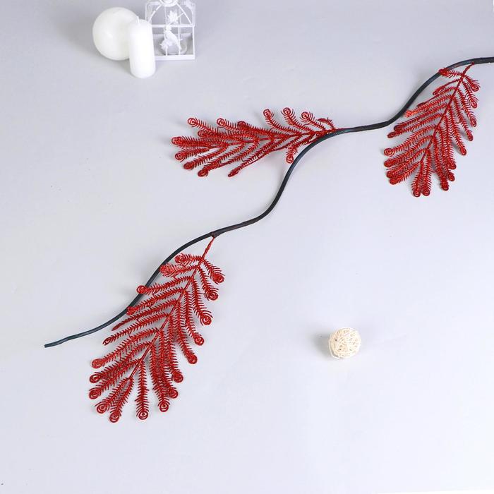 Декоративная ветка "Блеск пера" микс