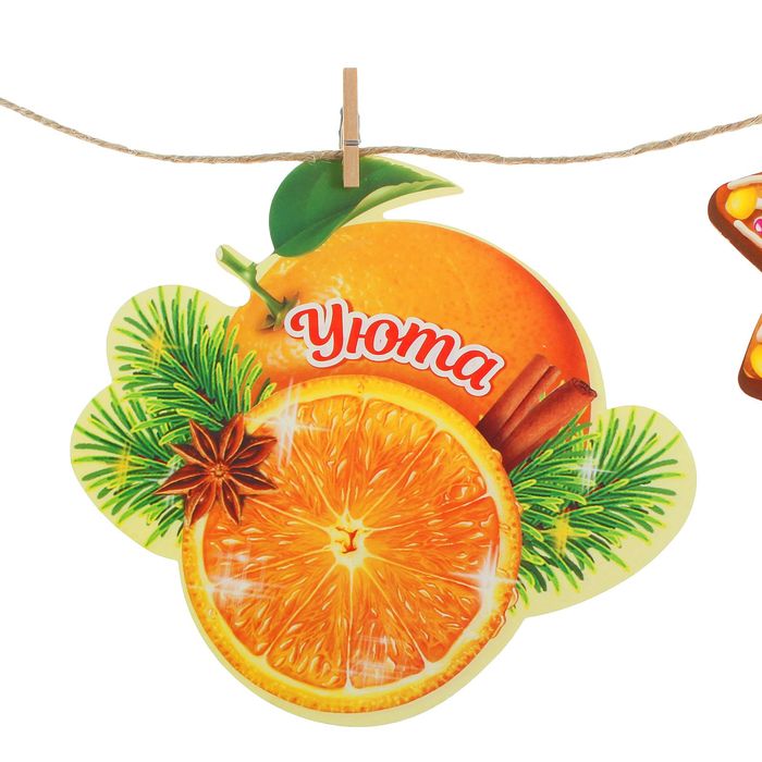 Гирлянда на прищепках "С Новым годом!"