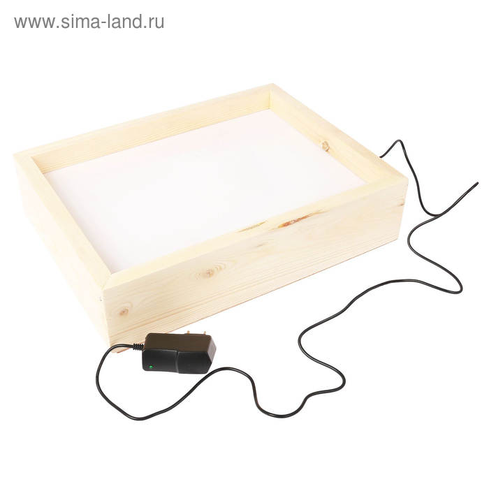 фото Стол-планшет для рисования песком, белая подсветка песочный мир