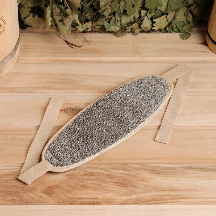 Мочалка банная "Длинная", лён