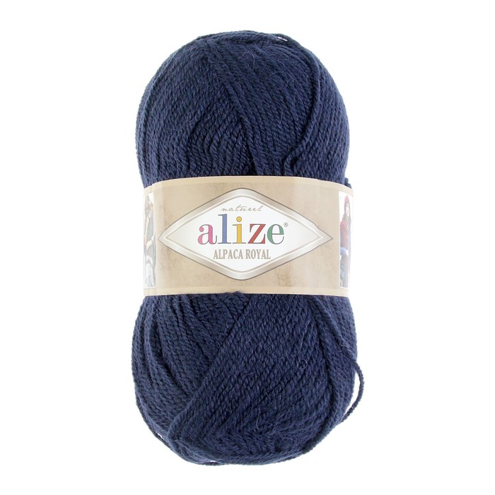 

Пряжа "Alpaca royal" 30% альпака, 15% шерсть, 55% акрил 250м/100гр (58 темно-синий)
