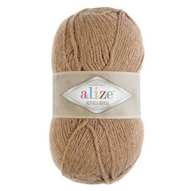 

Пряжа "Alpaca royal" 30% альпака, 15% шерсть, 55% акрил 250м/100гр (466 camel меланж)