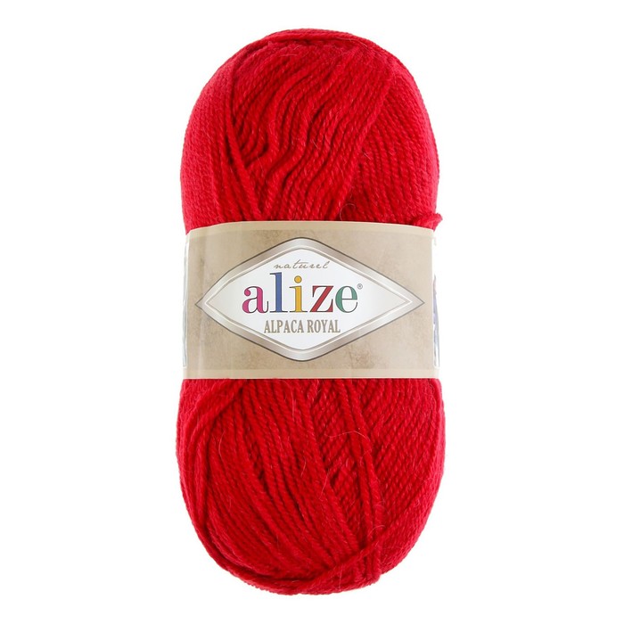 

Пряжа "Alpaca royal" 30% альпака, 15% шерсть, 55% акрил 250м/100гр (56 красный)