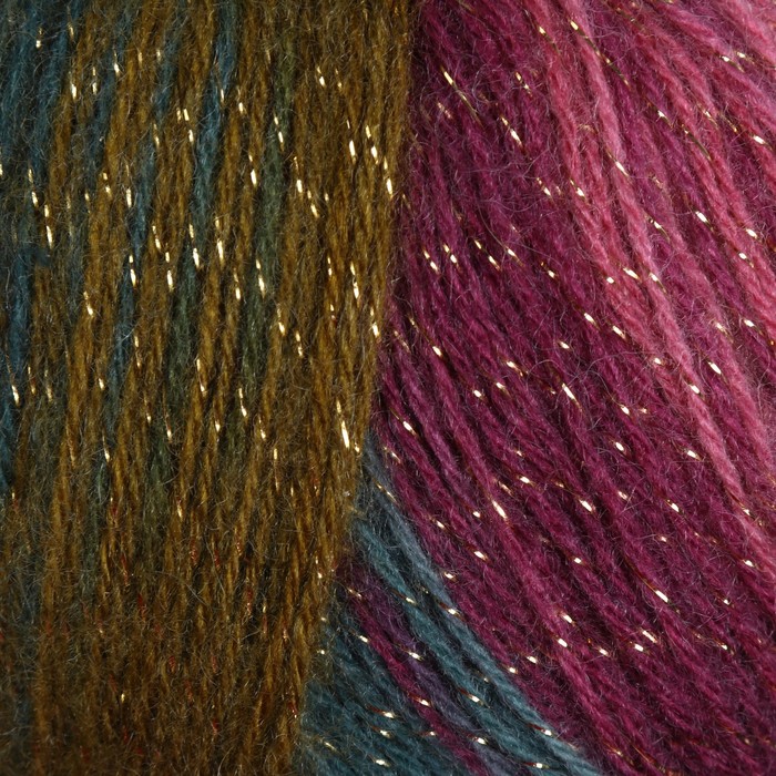 Пряжа "Angora gold simli batik" 20%шерсть,75%акрил, 5%металлик 500м/100гр (4341)