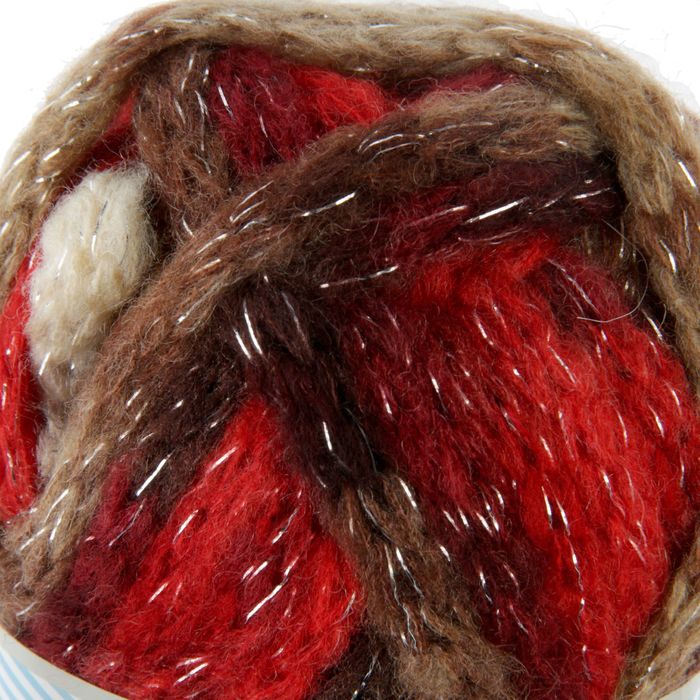 Пряжа "Country lux" 20% шерсть, 47% акрил, 30% полиамид, 3% металлик 32м/100гр (5470)