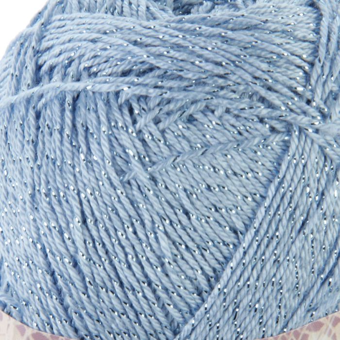 Пряжа "Forever Chrochet sim" 96% микрофибра акрил, 4% металлик 280м/50гр (40 голубой)