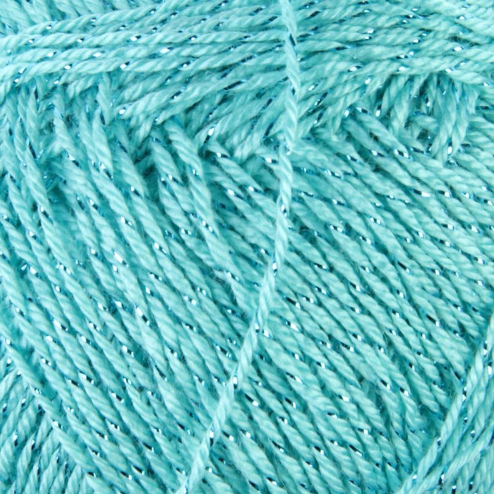 Пряжа "Forever Chrochet sim" 96% микрофибра акрил, 4% металлик 280м/50гр (376 бирюзовый)