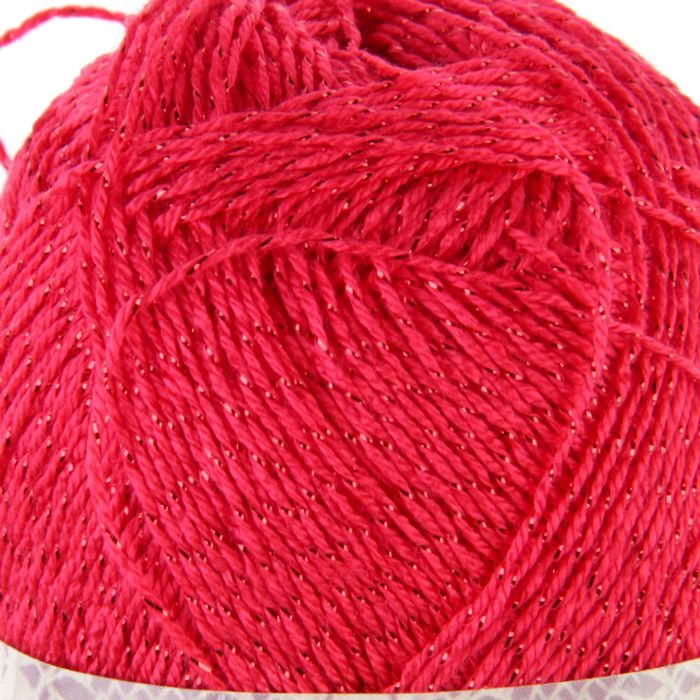 Пряжа "Forever Chrochet sim" 96% микрофибра акрил, 4% металлик 280м/50гр (396 мак)