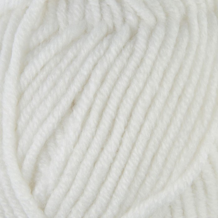 Пряжа "Lanagold plus" 49% шерсть, 51% акрил 140м/100гр (55 белый)