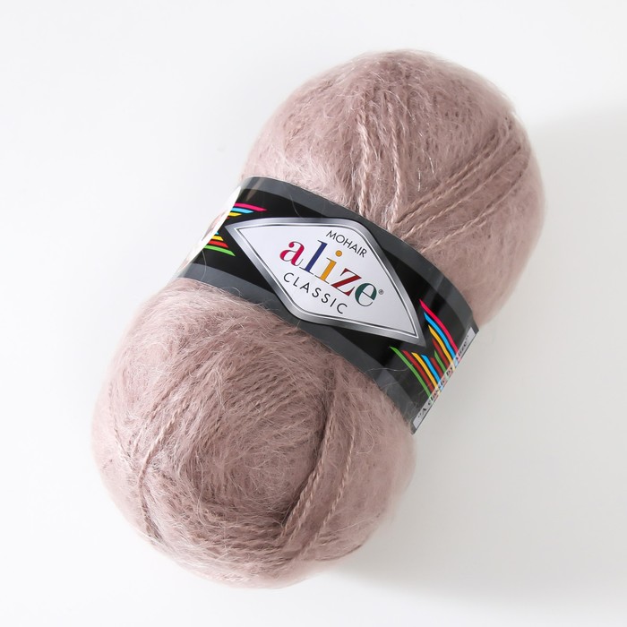 

Пряжа "Mohair classic" 25% мохер, 24% шерсть, 51% акрил 200м/100гр (541 норка)