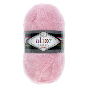 

Пряжа "Mohair classic" 25% мохер, 24% шерсть, 51% акрил 200м/100гр (32 розовый)