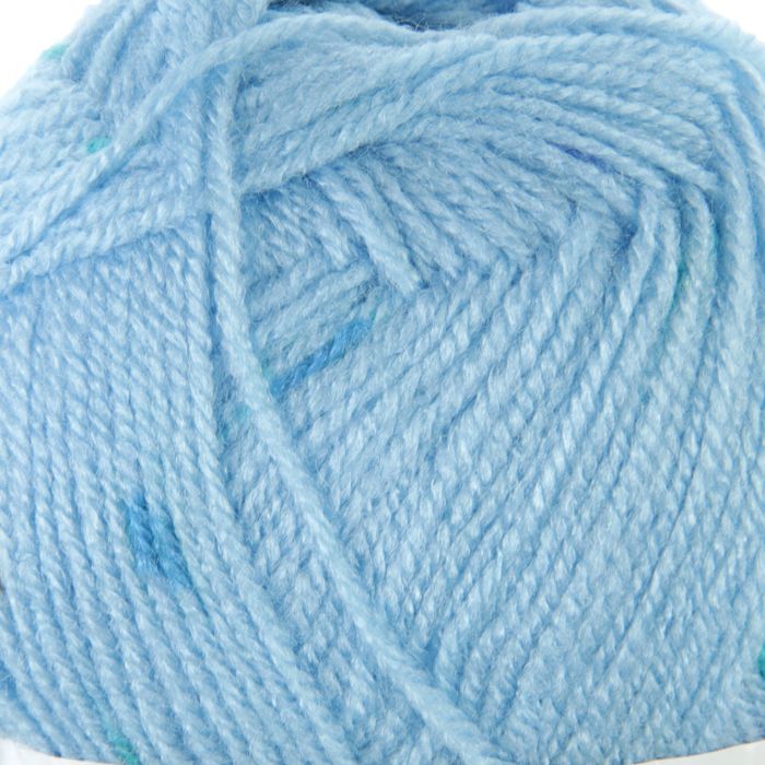Пряжа "Sekerim mini colors" 100% акрил 320м/100гр (4862 голубой с т.син-кор)