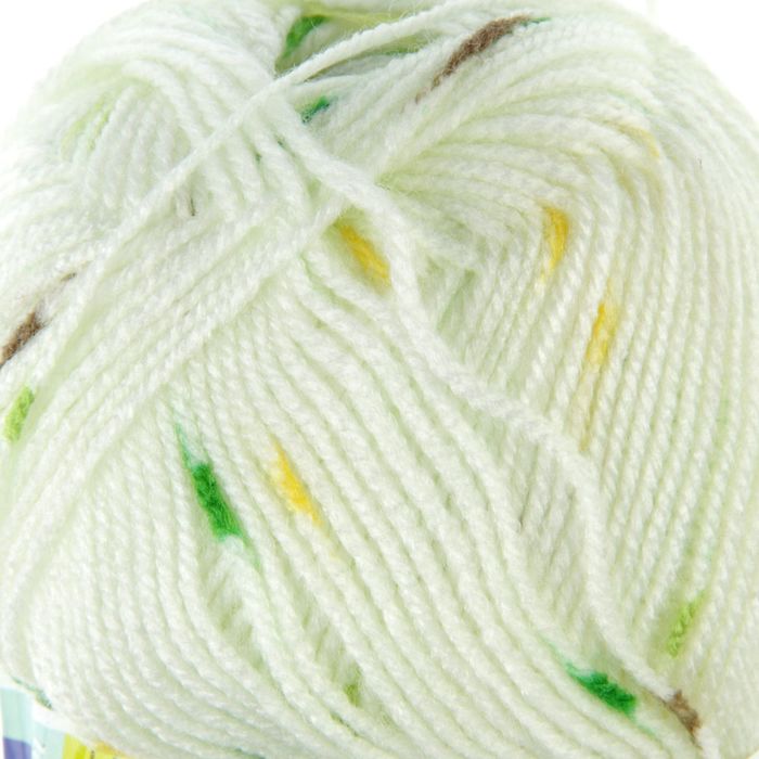 Пряжа "Sekerim mini colors" 100% акрил 320м/100гр (4454 мята с зел-желт)