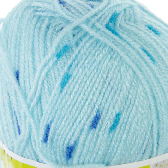 Пряжа "Sekerim mini colors" 100% акрил 320м/100гр (3631 голубой  с т. синим)