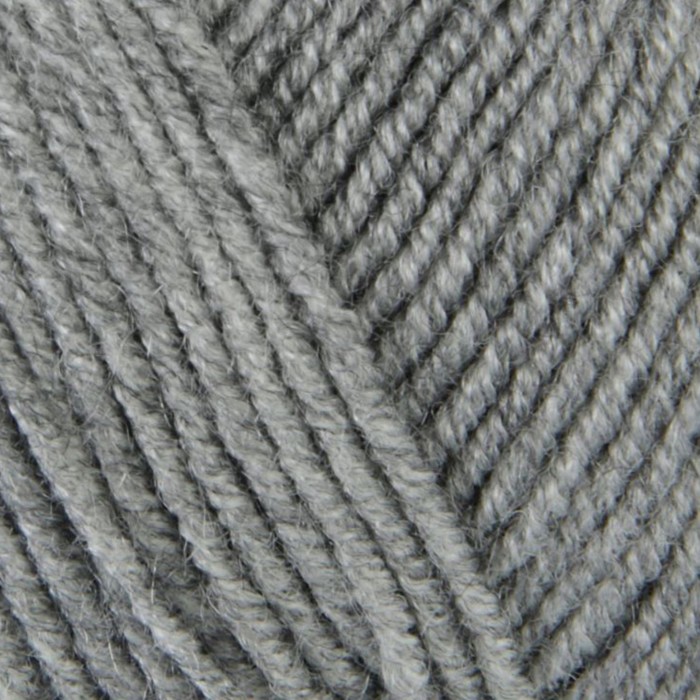 Пряжа "Superlana Klasik" 25% шерсть, 75% акрил 280м/100гр (21 серый меланж)