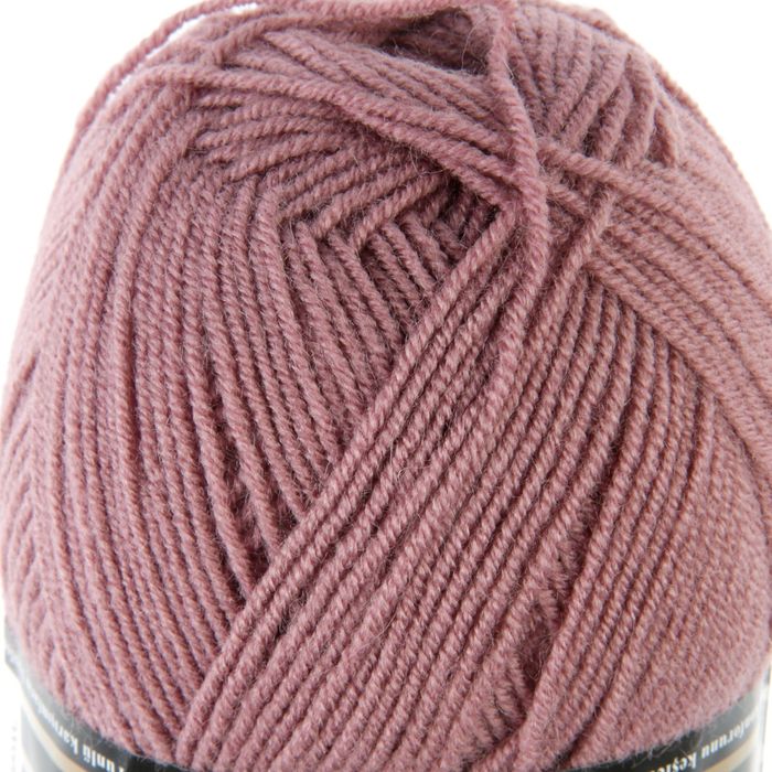 Пряжа "Superlana Klasik" 25% шерсть, 75% акрил 280м/100гр (679 вялая роза)