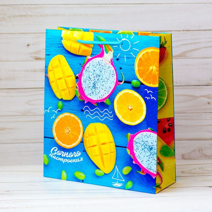 Пакет ламинированный вертикальный «Сочное настроение», ML 23 × 27 × 8 см