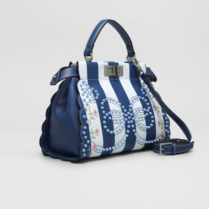 Сумка женская на молнии, 2 отдела, длинный ремень, цвет белый/синий