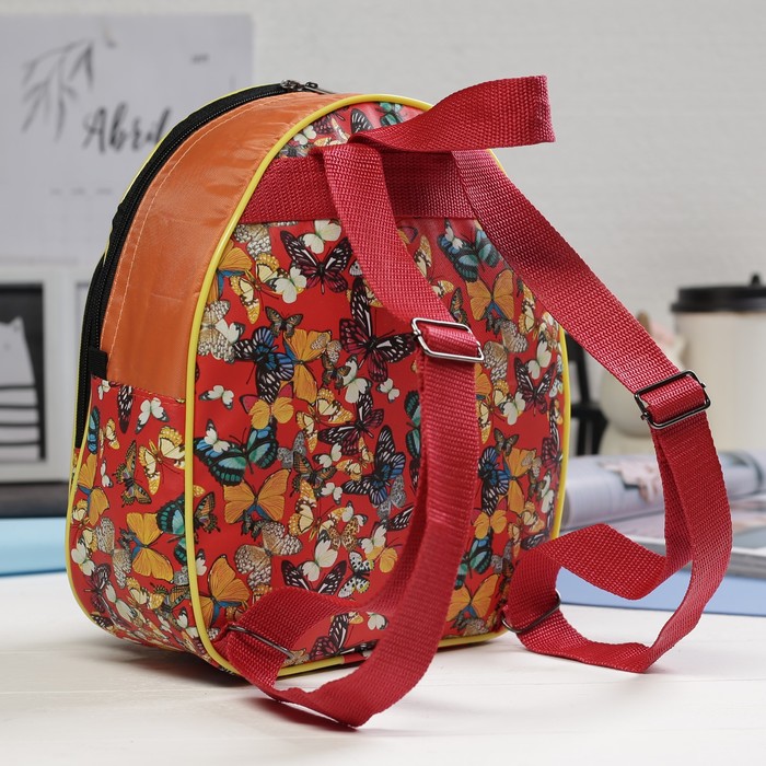 Рюкзак детский РД-6, 23*8*27, отдел на молнии, н/карман, оранжевый