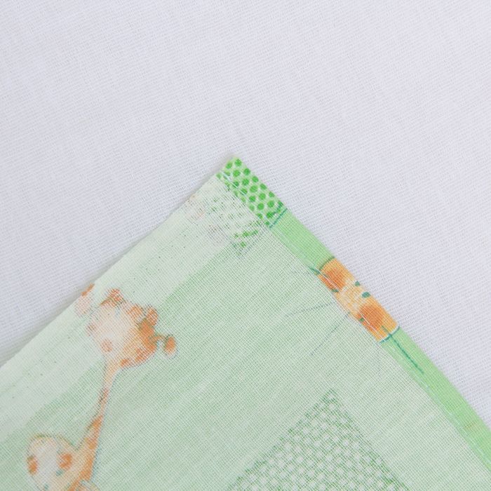 Постельное бельё "Экономь и Я" 1,5 сп. "Зелёные Бегемотики" 145х210 ± 5 см, 150х210 ± 5 см, 50х70 ± 5 см, бязь 120 гр/м²