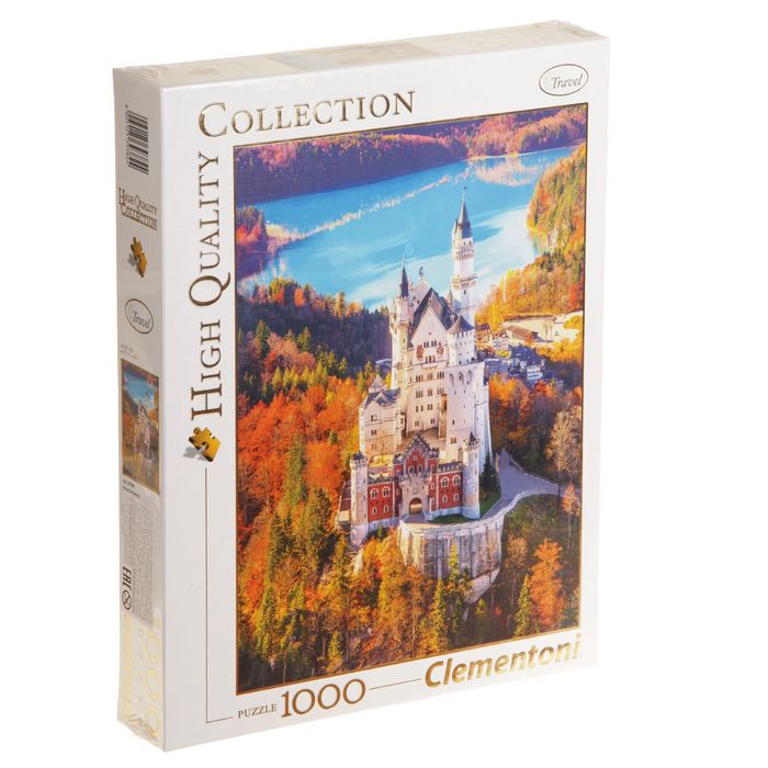 Пазл "Замок Нойшванштайн с высоты птичьего полета", 1000 элементов