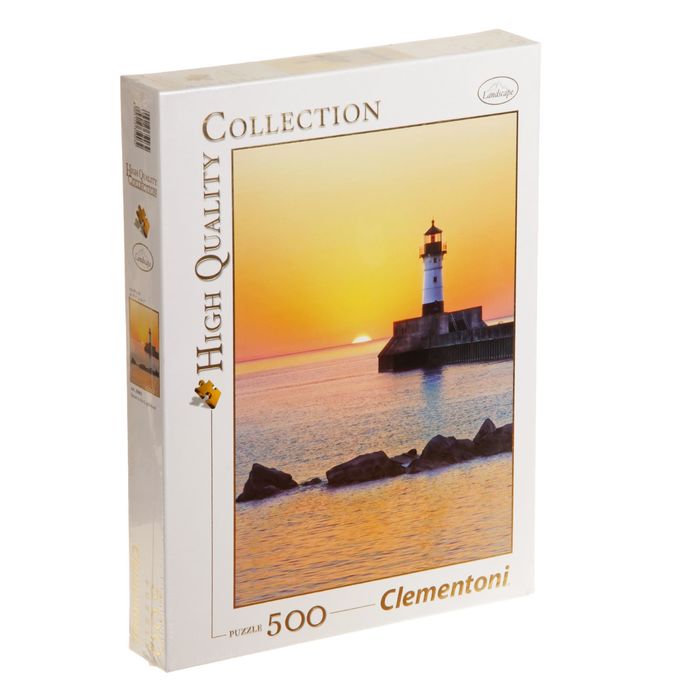 Пазл "Закат на побережье с маяком", 500 элементов