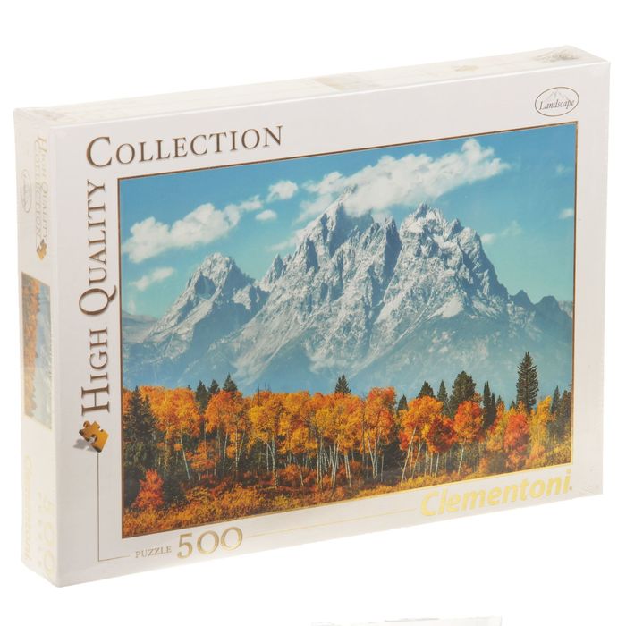 Пазл "США, Вайоминг. Гора Гранд-Титон осенью", 500 элементов