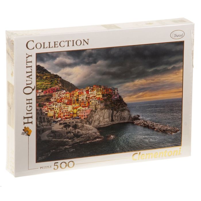 Пазл "Манарола, Италия. Красочный город на скале", 500 элементов