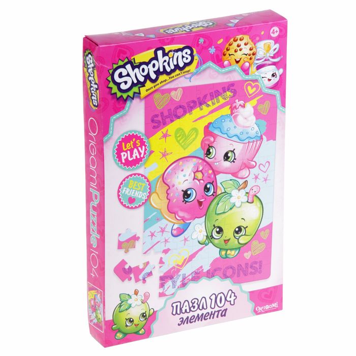 Пазл Shopkins - "Веселая компания", 104 элемента