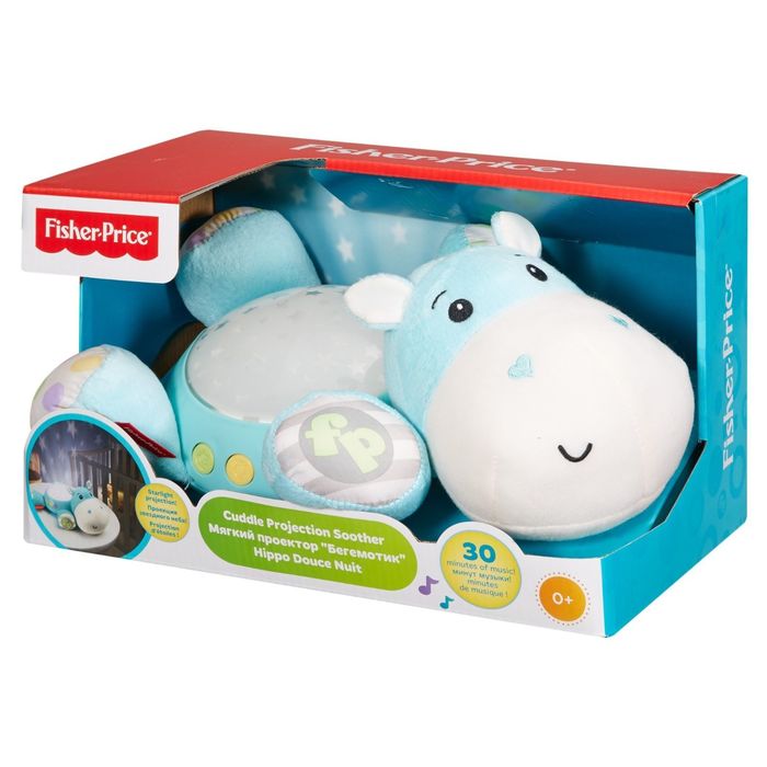 Плюшевая игрушка-проектор "Бегемотик"