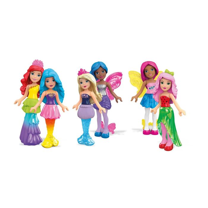 Фигурка персонажей Barbie Mega Bloks, МИКС, 6 деталей