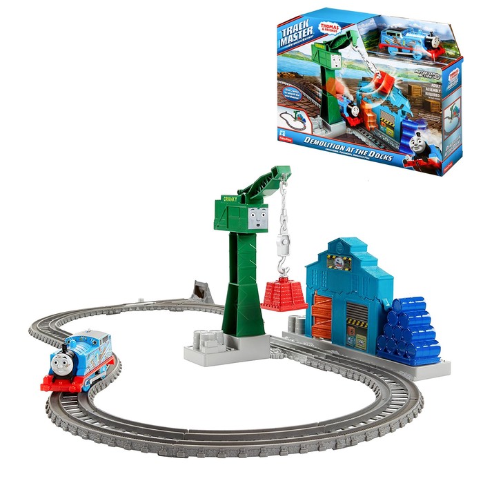 Игровой набор "Разрушение на пристани", с паровозиком Томасом