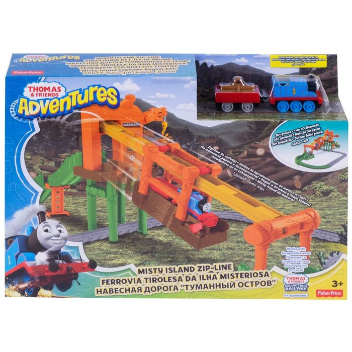 Игровой набор "Переправа на туманном острове", с навесной дорогой