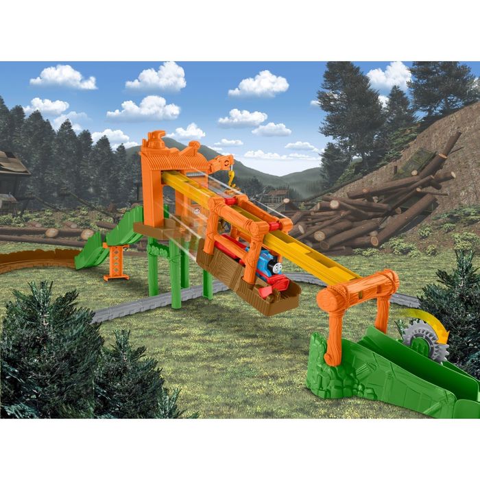 Игровой набор "Переправа на туманном острове", с навесной дорогой