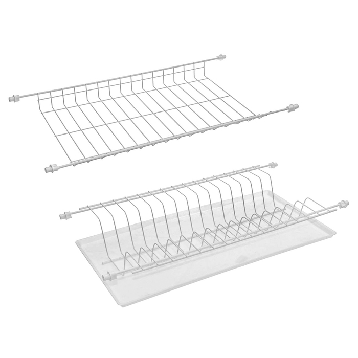 Комплект посудосушителей с поддоном, с полкодержателям, для шкафа 50 см, цвет белый