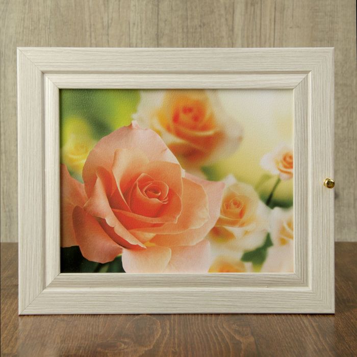 Ключница "Розы" молочный дуб 24х29х4,5 см