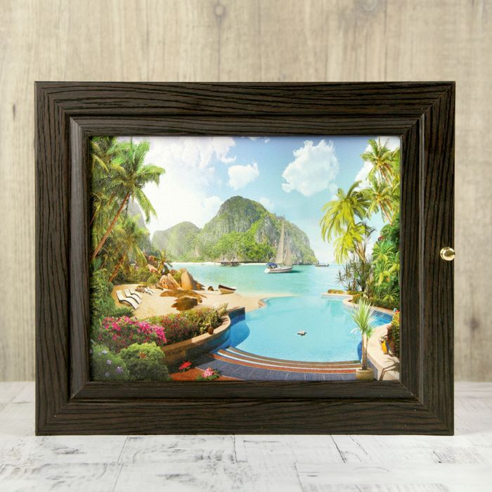 Ключница "Море" венге 24х29х4,5 см