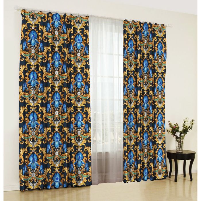 Комплект штор Аллегория 150х270 +/- 3см 2шт, габардин, п/э