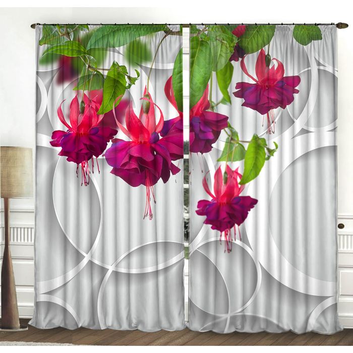 Комплект штор Браво 150х270 +/- 3см 2шт, габардин, п/э