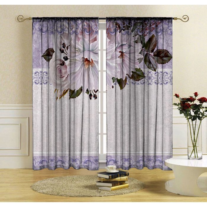 Комплект штор Дежавю 150х270 +/- 3см 2шт, габардин, п/э