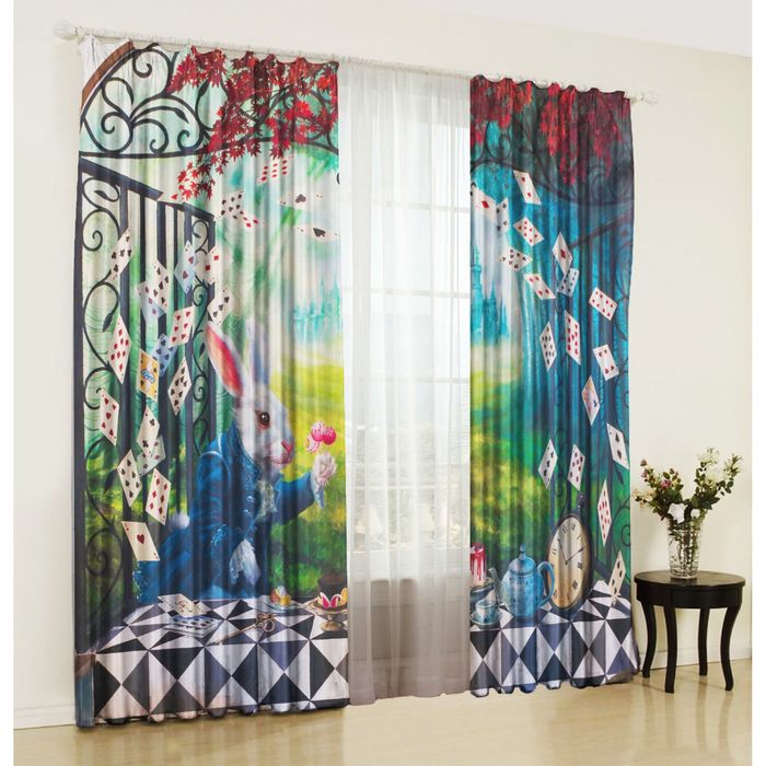 Комплект штор Зазеркалье 150х270 +/- 3см 2шт, габардин, п/э