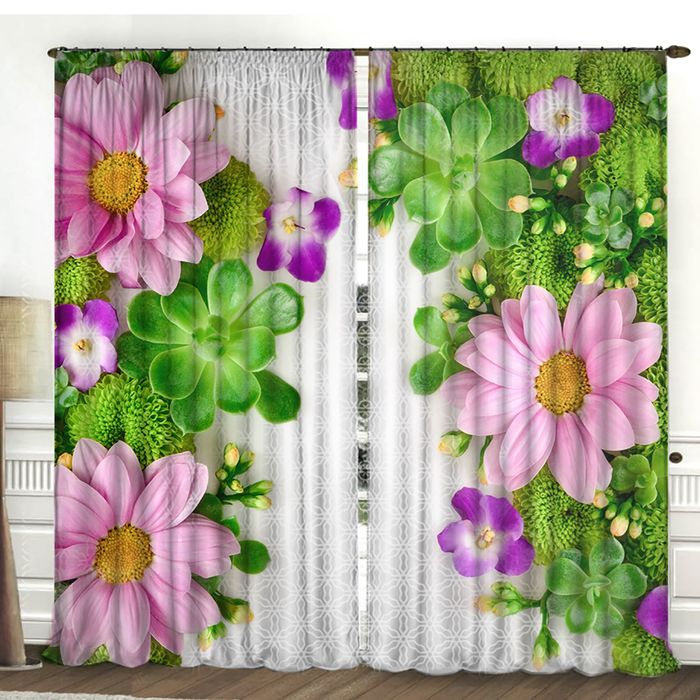 Комплект штор Колорит 150х270 +/- 3см 2шт, габардин, п/э