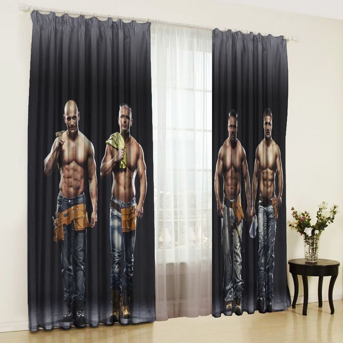 Комплект штор Мачо 150х270 +/- 3см 2шт, габардин, п/э